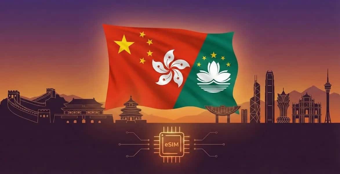 Cina (Cont., HK, Macao), HotelESIM eSIM